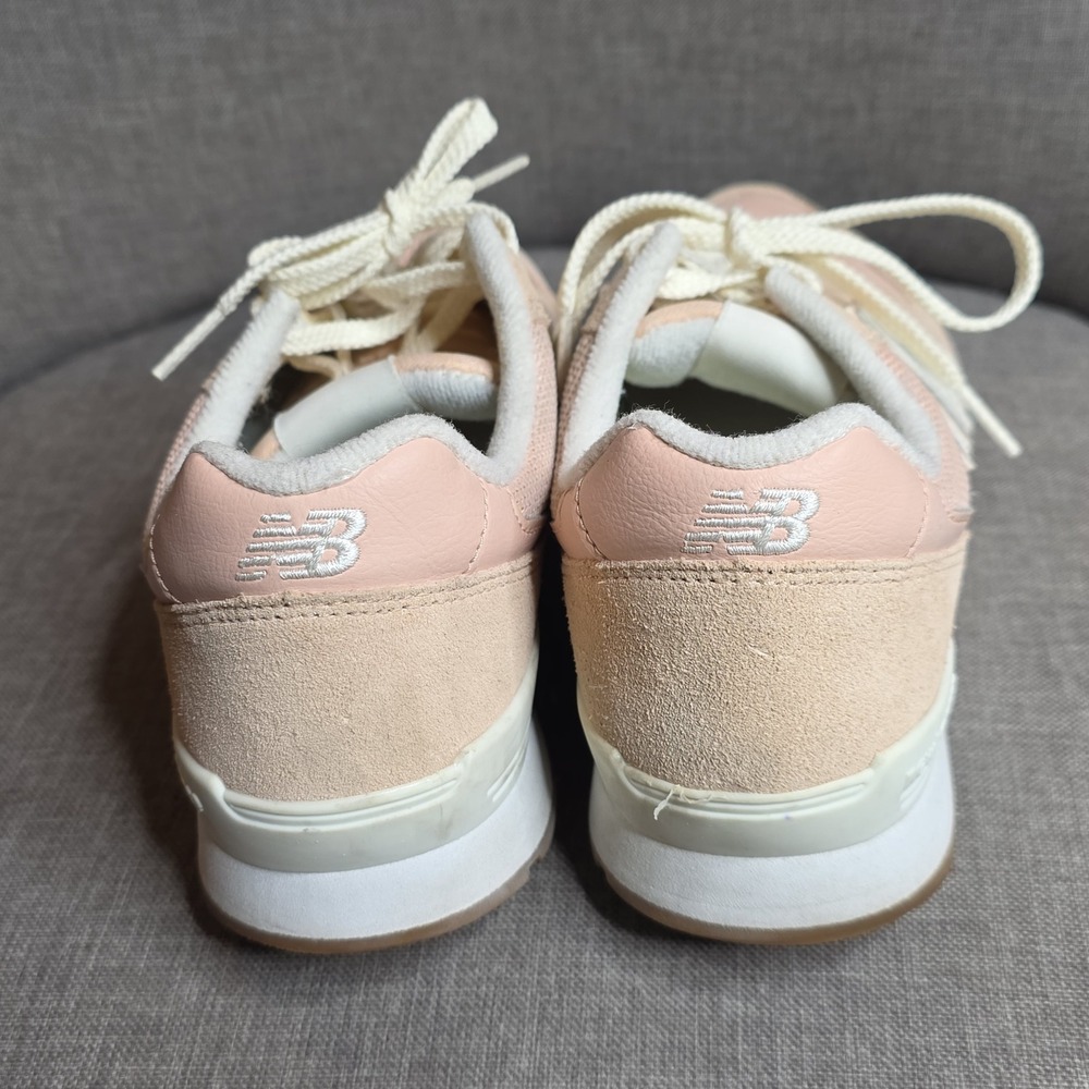 New Balance 996 Womens Peach Pink Suede Mesh Sneakers WL996JR2 Size 9.5 - Picture 5 of 8